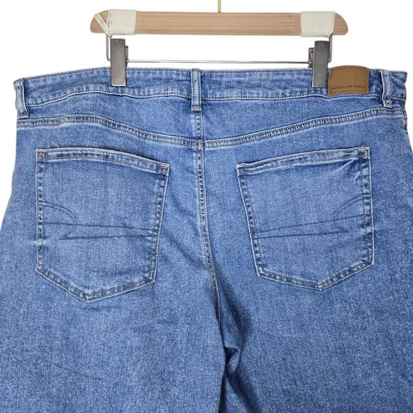 American Eagle Low Rise Baggy Shorts Size 18 Blue Denim - Picture 4 of 6